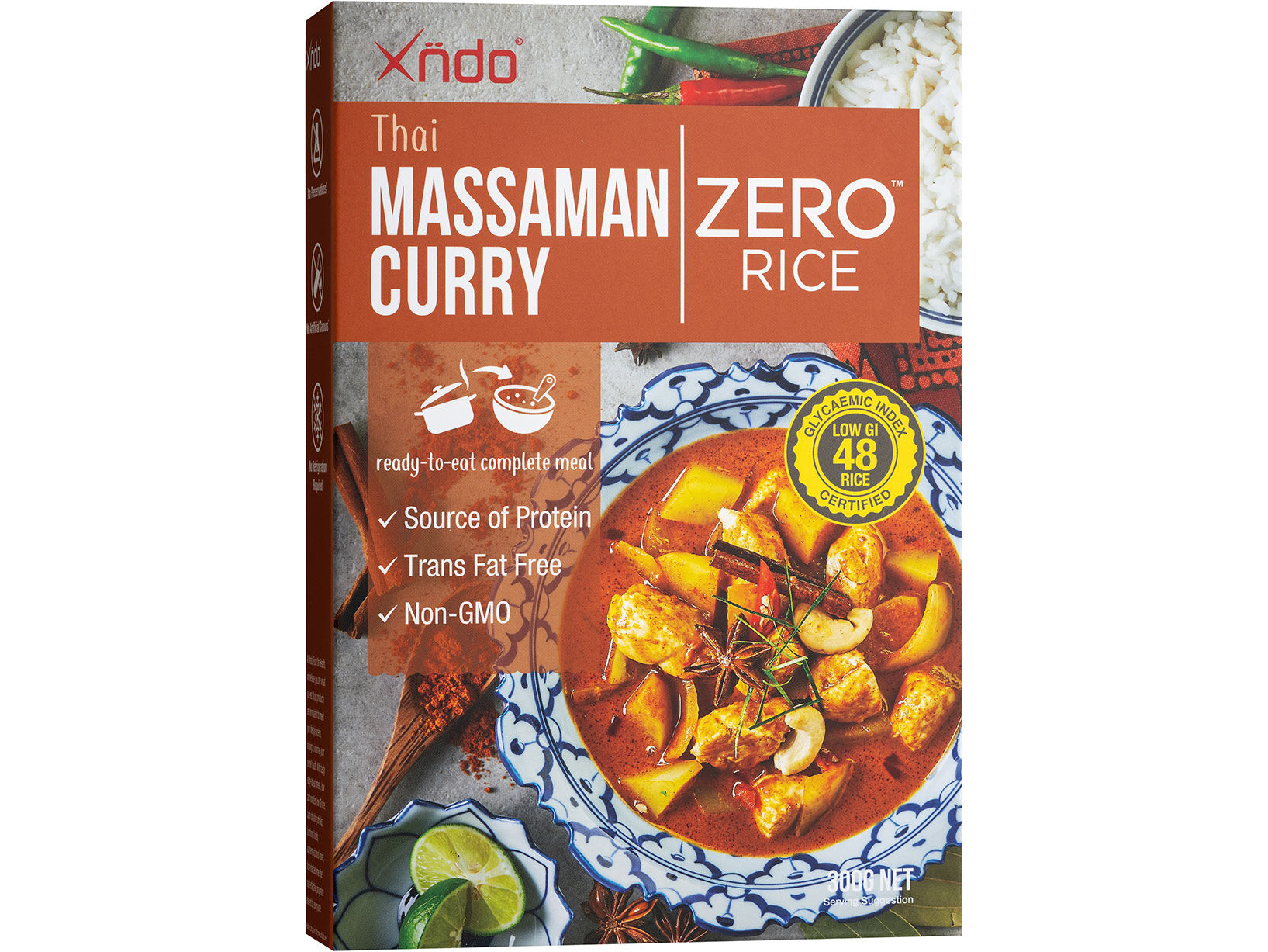 Thai Massaman Curry ZERO Rice XNDO Food for Health